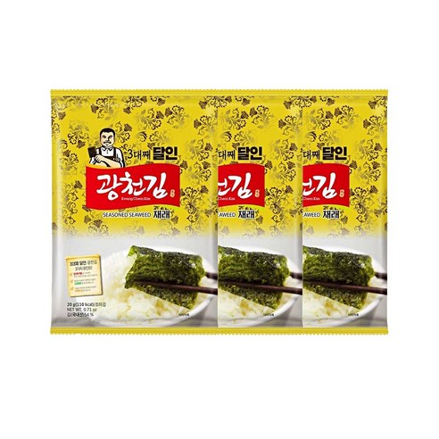 광천김 3대째 달인 재래 전장김 20g x 36봉, 20g, 36개