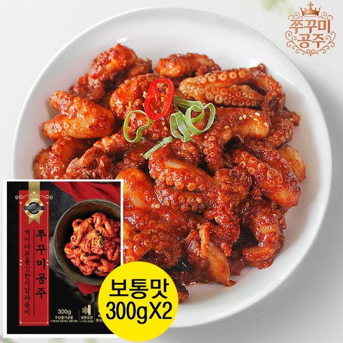 쭈꾸미공주300g보통맛 유통과정축소 실속과품격을담은 양념쭈꾸미볶음 집들이 매운요리 해물볶음