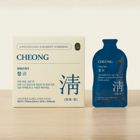 엔에프케어 청 나한과 생강 도라지 데일리 액상차 25ml 용량UP 하루 한포 편암함
