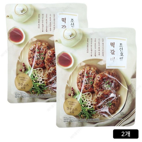 조선 호텔 육즙 가득한 떡갈비 345g 냉동 식품