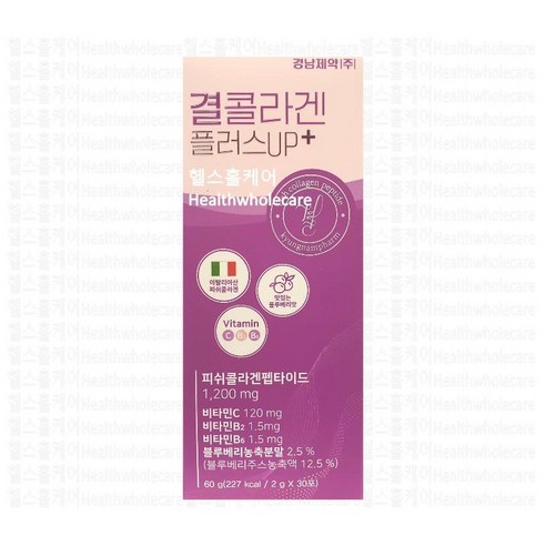 경남제약 결콜라겐 플러스업 피쉬콜라겐펩타이드 비타민 블루베리, 2g, 1개