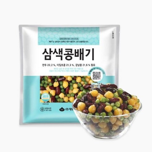 대두 삼색콩배기 냉동 하늘색, 아이스박스+드라이아이스포함