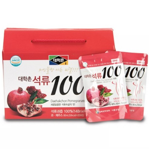 대학촌 석류100, 80ml, 20개