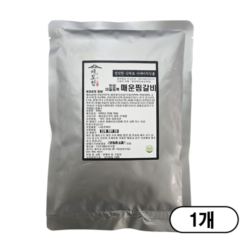 [세모정]마늘듬뿍 매운찜갈비, 1개, 600g