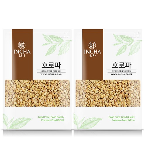 인차 호로파씨앗 호로파 페뉴그릭 호로파씨, 2개, 500g