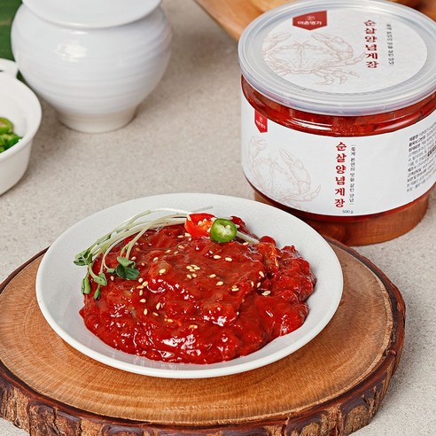 어촌명가 국내산 밥도둑 수제 비법 순살 양념게장, 2개, 300g