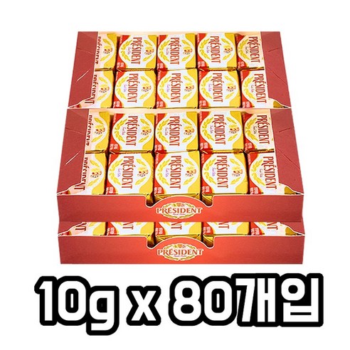 프레지덩 무가염버터 미니포션 대용량, 800g, 1세트