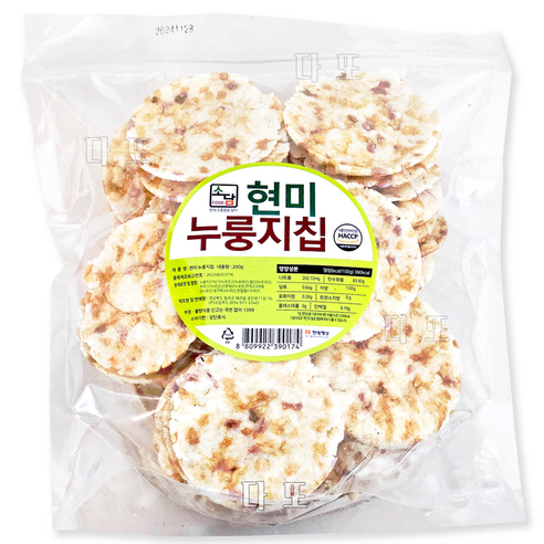소담 현미누룽지칩 200g 5봉, 200g, 5개