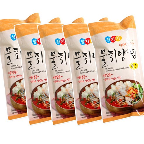 청지기 물회양념소스 300g x 5개 물회 양념장 달콤 새콤한 맛