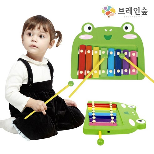유아 악기놀이 청각발달 개구리실로폰 영유아 돌봄교실, 1개