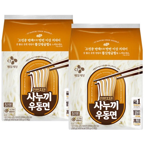 CJ 만번치댄 사누끼우동면, 230g, 10개