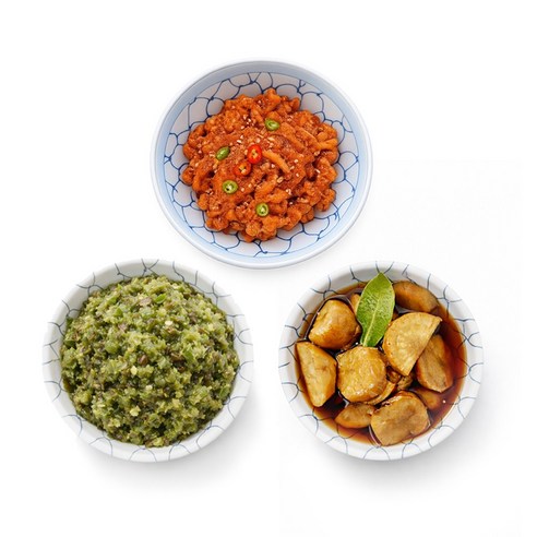 [오병이어 스토리]밥도둑 삼총사 500g 프리미엄 수제반찬 집밥 캠핑 여행 반찬, 1