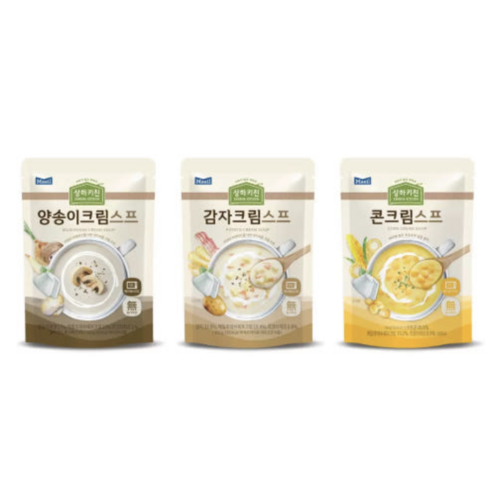 상하키친 양송이 크림 스프 150g 자연치즈 액상크림스프, 2.4kg, 1박스