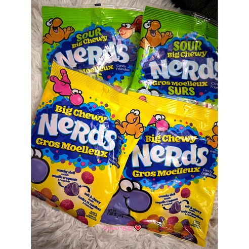 NERDS 너드젤리 빅츄이 오리지널+SOUR신맛 한세트 340g, 170g, 2개