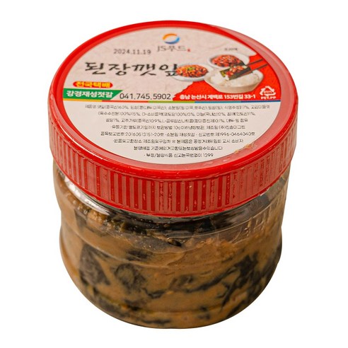 강경재성젓갈 된장깻잎 국내가공, 400g, 1개