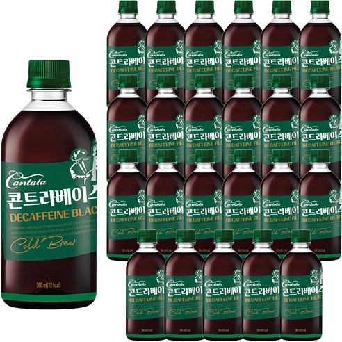 칸타타콘트라베이스 디카페인 블랙, 500ml, 24개