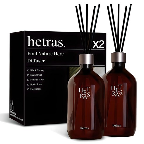 헤트라스 프리미엄 디퓨저, 화이트셔츠, 500ml, 2개