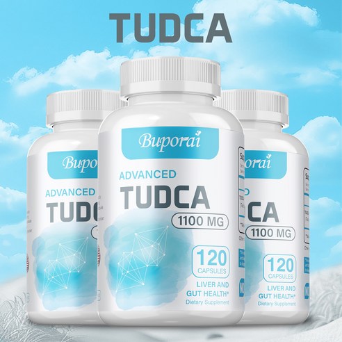 TUDCA 간 보충제 1100mg, 초강력 담즙산 TUDCA 보충제, 간 정화, 해독 및 복구를 위한 간 지원