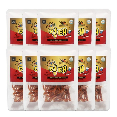 황태로 만든 수제칸 명가 매콤달콤 먹태구이, 10개, 40g