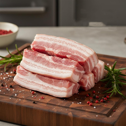 국내산 한돈 삼겹살 보쌈용,수육용 돼지고기 / 촉촉한 수육용 삼겹살, 5개, 1kg