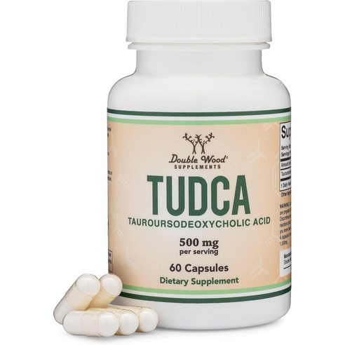 Double Wood TUDCA 더블우드 투드카 500mg 60캡슐 2팩, 60정, 2개