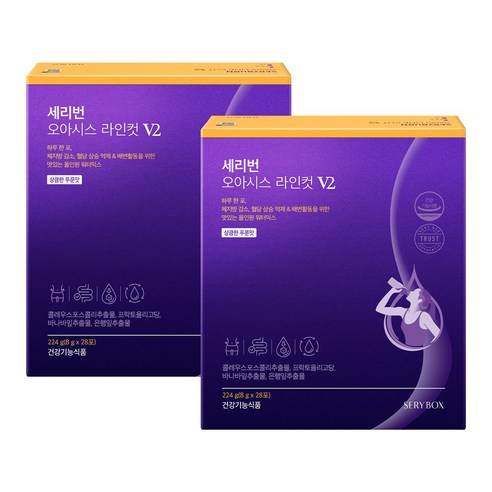 세리박스 세리번 오아시스 라인컷 V2 푸룬맛 28포, 224g, 2개