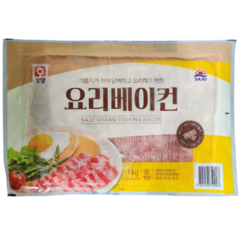 사조 오양 사조 오양 요리 베이컨, 2개, 1kg