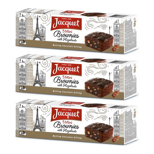 자케 미니 헤이즐넛브라우니 150g x 3개, 150g, 3개