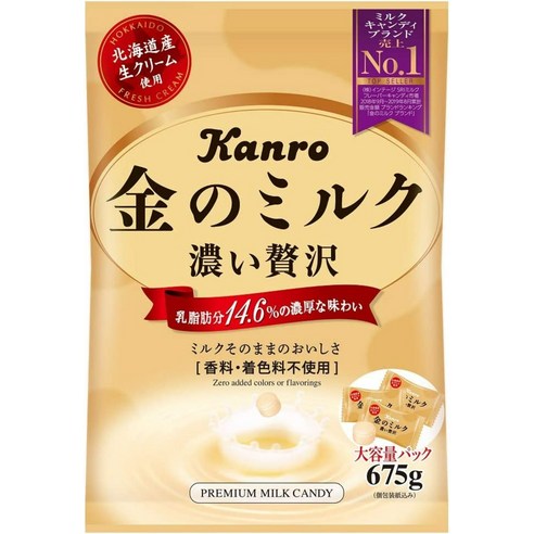 칸로 우유사탕 골드 밀크 캔디 675g, 675g, 1개