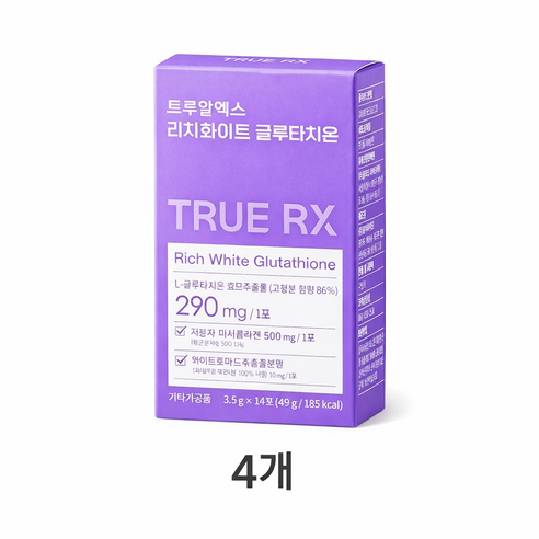 트루알엑스 고순도 고함량 리치 화이트 글루타치온 분말 14p