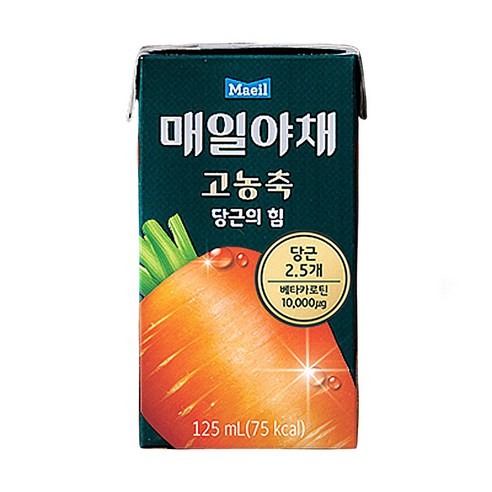 Maeil 매일야채 고농축 주스 당근의 힘 125ml