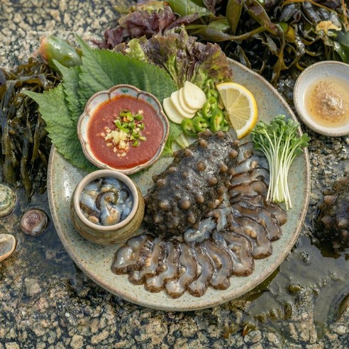 [명품해녀의집]특등급 제철 통영 자연산 해삼, 1박스, 500g