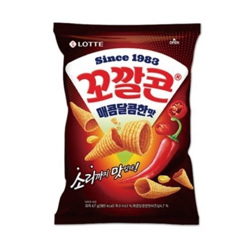 꼬깔콘 매콤달콤한맛, 67g, 24개