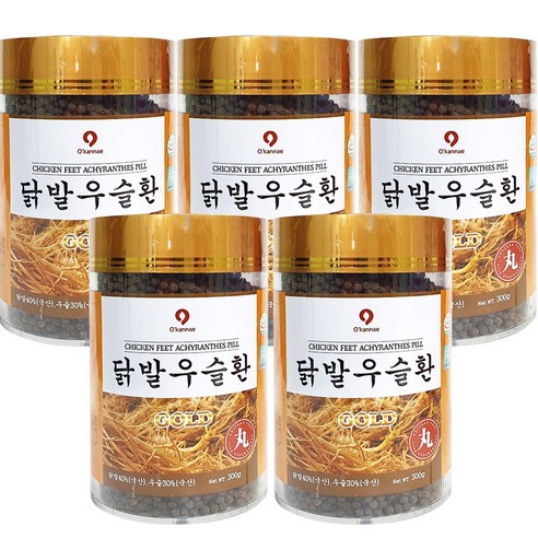 닭발우슬환 300g X5통 우슬닭발환 관절 우슬환