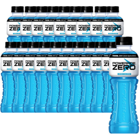 파워에이드 제로 마운틴블라 600ml, 20개