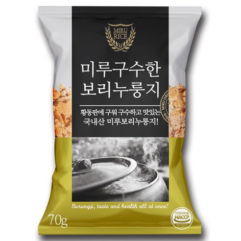미루구수한 보리 누룽지 70g, 3인분, 3개, 70g