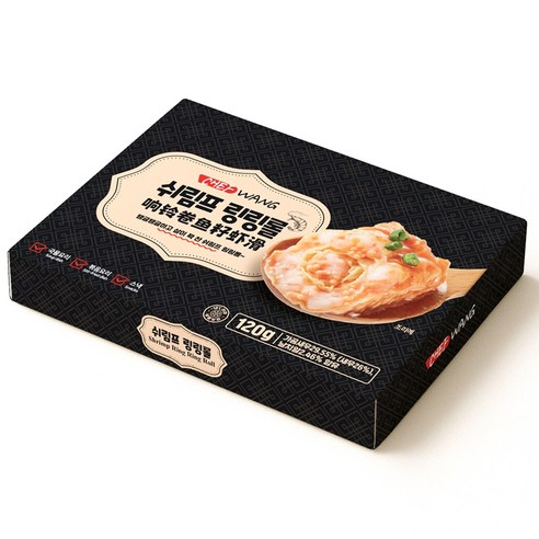 [CHEF WANG] 셰프왕 쉬림프 링링롤 / 냉동 간편식, 2개, 120g