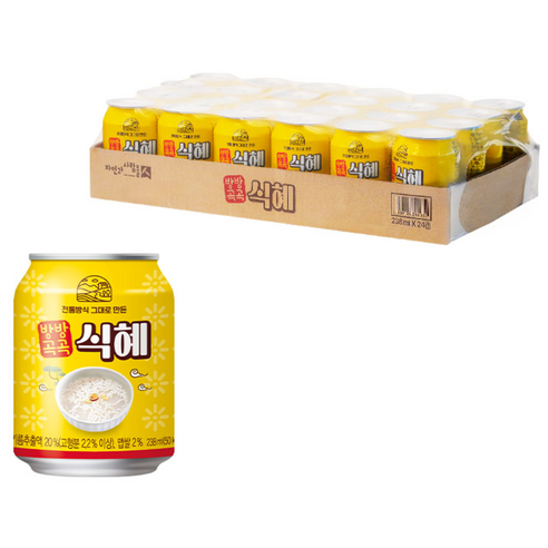 방방곡곡 식혜 238ml 48개 티타임 브런치 모임 외식 샌드위치 아이스커피, 48개, 238ml
