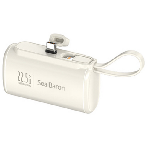 미니 대용량 도킹형 PD 22.5W 고속충전 보조배터리 20000mAh, 옐로우, 20000mAh