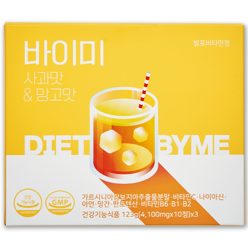 바이미 사과맛&망고맛 (가르시니아 다이어트 발포비타민), 1박스, 30정