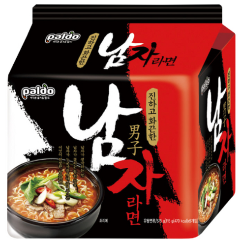 팔도 남자라면 115g