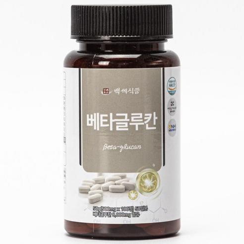 베타글루칸정 500mg x 100정 국산효모 HACCP 인증제품, 100정, 2개