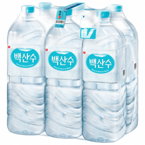 농심 백산수 2L, 2L, 6개