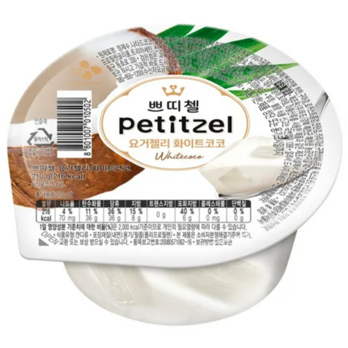 쁘띠첼 요거젤리화이트코코 냉장젤리, 210g, 3개