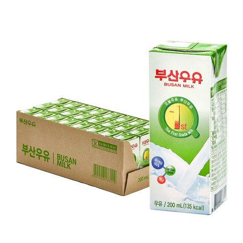 부산우유 멸균 흰우유