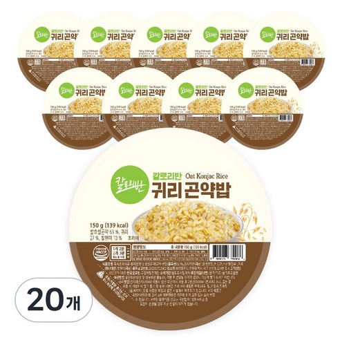칼로리반 귀리 곤약밥, 150g, 20개