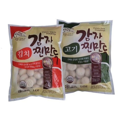 아하만두 1봉+1봉 감자고기찐만두1.4kg+감자김치찐만두1.4kg