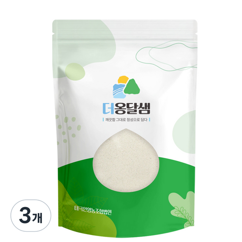 더옹달샘 국산 100% 생 율무가루 천연 율무팩, 3개, 250g