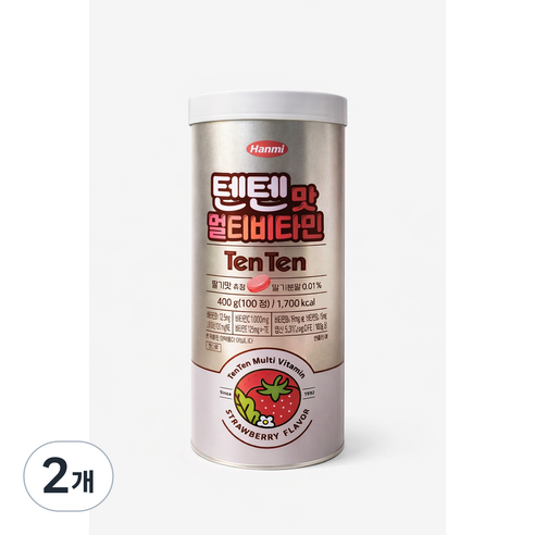 [킥더베어] 한미 텐텐맛 멀티비타민, 2개, 100정