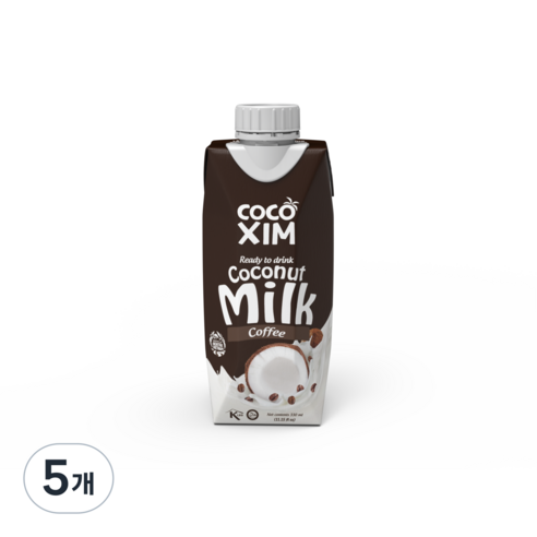 [공식수입사] 코코씸 코코넛밀크 커피맛, 330ml, 5개